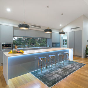 Armoires de cuisine modernes en pierre de quartz, peinture deux composants, laque, meubles de cuisine, ensemble de meubles de cuisine - Product Image 5