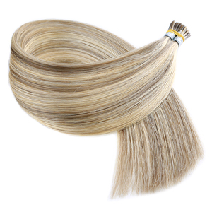 Extensions de cheveux invisibles I-Tip en cheveux humains vierges Remy chinois K.SWIGS, couleur personnalisée, pointe plate, qualité supérieure, 6-7 mois - Product Image 4