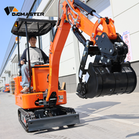 Mini-excavatrice compacte de 1,2T avec moteur Briggs & Stratton, bras pivotant latéral, homologuée EPA pour les marchés des États-Unis, du Canada et du Mexique