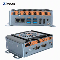 Mini PC Industrial con Doble LAN 2.5G, 2 COM, 14.ª Generación 125H 155H, 2*DDR5, Riel DIN, Amplio Rango de Temperatura, PC Integrado OEM