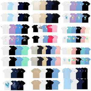 เสื้อยืดคอกลมสไตล์เกาหลี พิมพ์ลายโลโก้ทั้งตัว ไซส์ใหญ่ สำหรับฤดูใบไม้ผลิ/ฤดูร้อน ปักลาย  สำหรับผู้ชายและผู้หญิง ไซส์ ML ทรงหลวม ผ้าเมอร์เซอไรซ์ - Product Image 1