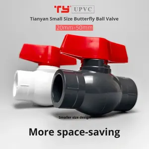 Hoge drukbestendige UPVC-kogelkraan Watervoorziening Waterstop Plastic vlinderklep Vis <span class=keywords><strong>Aquarium</strong></span> Accessoires - Product Image 5