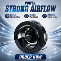 XH310FLW5A 110W IP44 Kugellager 380V 1400RPM AC-Serie FLW Rückwärtsgekrümmter Radialventilator mit Aluminiumlegierungsflügeln