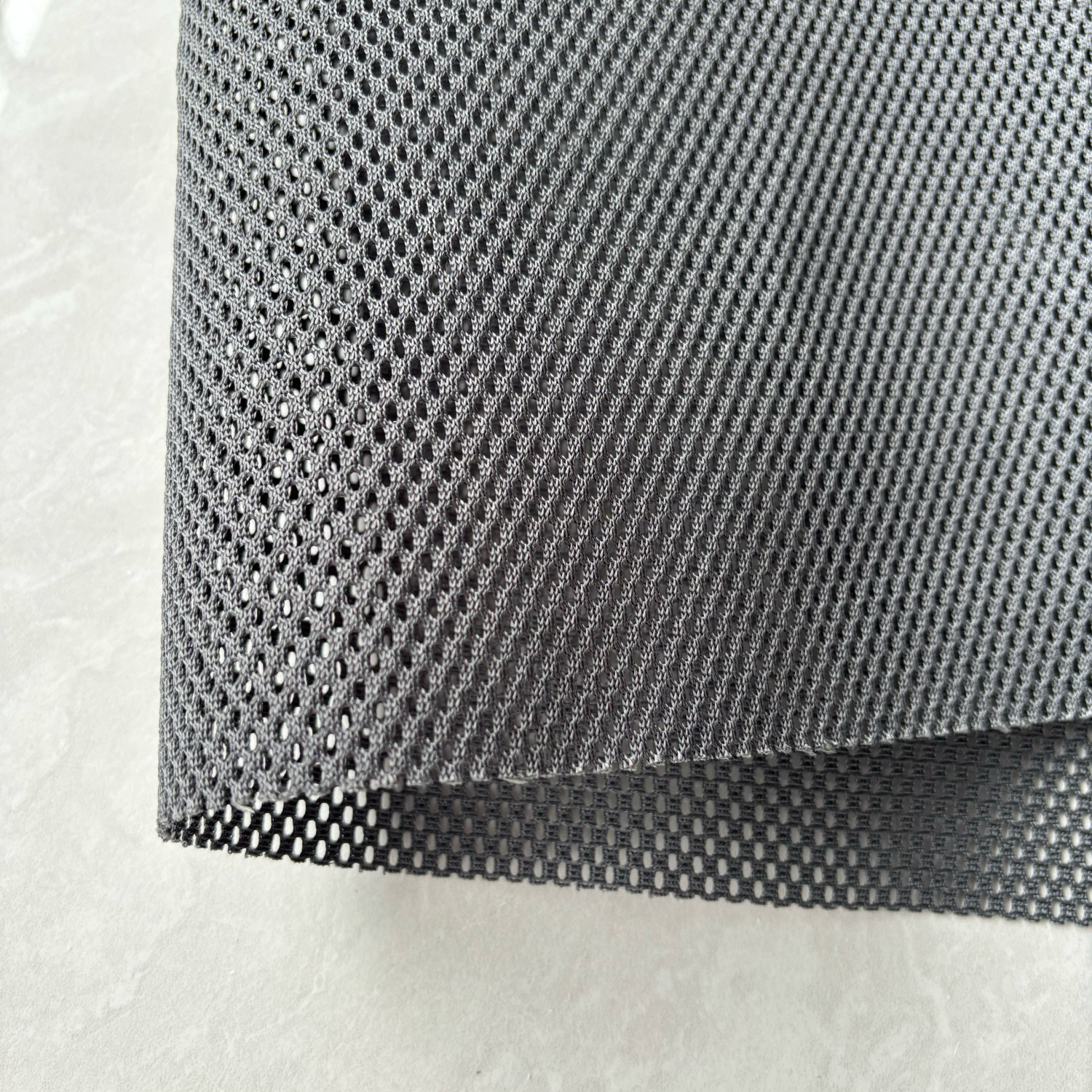 100% Polyester Cradle Net Mesh Fabric New Sports Shoes Hard Feel with Excellent Performance for Garments Bags Knitted Technics
