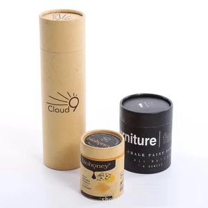 Wholesale Custom Color Logo Printed Candle Storage Jar Packaging Paper Tube Box