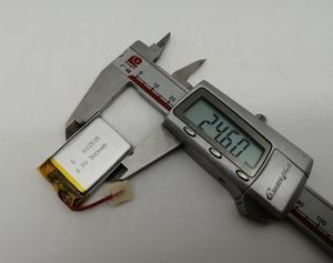 Baterai lipo ion litium isi ulang 602535 <span class=keywords><strong>3</strong></span>.7V 500mAh dengan pcb dan konektor - Product Image 4