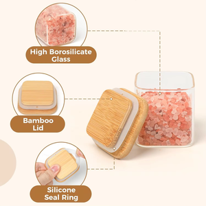 Pot de conservation en verre miniature de 120 <span class=keywords><strong>ml</strong></span> pour la cuisine, pot de conservation de qualité alimentaire pour la maison, anti-humidité, pour sel, poivre, sucre, épices - Product Image 4