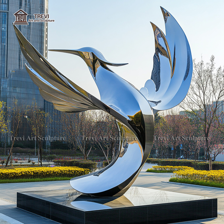 カスタムデザインの驚くべき抽象的な飛ぶ鳥の彫刻 -Alibaba.com
