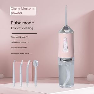 Hydropulseur dentaire portable rechargeable USB, irrigateur buccal, jet d'eau, cure-dents, 4 embouts, 220 ml, machine de lavage buccal - Product Image 2
