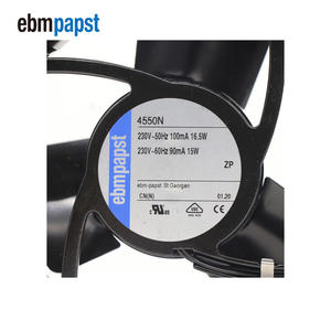 Ventilador Axial de Refrigeración ebmpapst 4550N, 119 x 119 x 38 mm, 230 V CA, 145 m³/h, 2550 rpm, 16.5 W, 12038, 12 cm, con Rodamiento de Bolas - Product Image 6