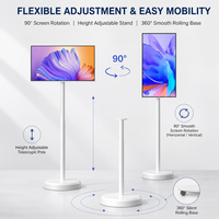 Téléviseur intelligent portable OEM avec écran tactile Incell de 32 pouces, résolution 2K IPS, fonction Cast Screen, Wi-Fi RJ45 et Type-C