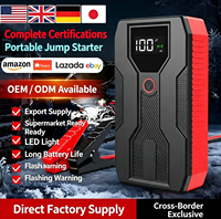 Démarreur d'urgence pour voiture, alimentation embarquée, booster de batterie 12V, kit de secours, éclairage, batterie externe FCC