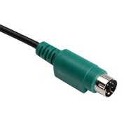 Câble audio vidéo Mini Din 8 broches avec gaine en PVC, fibre optique de 1,5 m avec blindage tressé, connecteur mâle 4P, connecteur RCA
