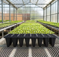 Plateau de germination robuste en plastique épais réutilisable pour la propagation de légumes et de fleurs en ferme et jardin