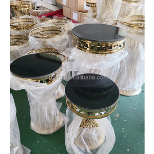 Support à gâteau <span class=keywords><strong>doré</strong></span> FURUN Factory, socle en métal, table à dessert, piédestal pour la décoration de mariage, fournitures pour événements et fêtes - Product Image 3