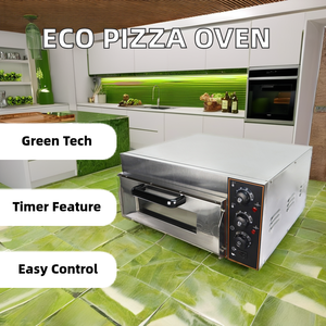 Forno Elettrico per Pizza a Un Piano in Acciaio Inossidabile Ecologico Attrezzatura Commerciale per Uso Domestico <span class=keywords><strong>Cucina</strong></span> <span class=keywords><strong>e</strong></span> Panificio - Product Image 2