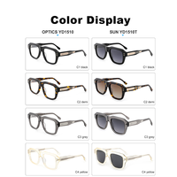 Gafas Ópticas de Acetato de Diseño de Marca, Cuadradas, con Logotipo Personalizado de Alta Calidad LC, Gran Venta 2025, Protección UV400 para Hombre y Mujer, de Fábrica