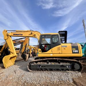 Excavatrice hydraulique Komatsu PC160 de 16 tonnes d'occasion, de qualité supérieure, faible nombre d'heures de fonctionnement, avec pièces d'origine - Consommation de carburant | Expédition mondiale + pièces détachées - Product Image 1