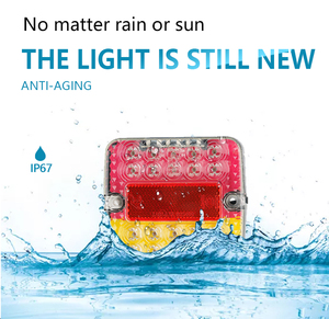 Nouveau <span class=keywords><strong>feu</strong></span> arrière combiné à LED 12V KS001B multifonction, <span class=keywords><strong>feu</strong></span> <span class=keywords><strong>stop</strong></span>, clignotant, éclairage de plaque d'immatriculation, réflecteur, homologué ECE - Product Image 6