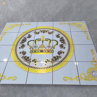 Springletile carreaux de sol céramique 600x600 porcelaine polie aspect marbre clé grecque motif continu carreaux de sol émaillés texturés