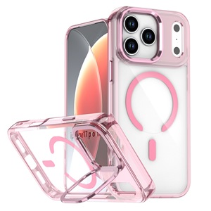 <span class=keywords><strong>Coque</strong></span> de protection magnétique transparente bicolore pour 17 Pro/Max avec support d'objectif - Product Image 4