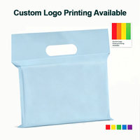Sacs d'emballage horizontaux portables pour T-shirts, résistants à l'humidité, auto-adhésifs, pour chaussettes et chaussures, impression sérigraphique