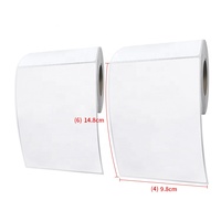 Rouleau d'étiquettes thermiques adhésives à base de caoutchouc écologique, 75g 70g, prix d'usine