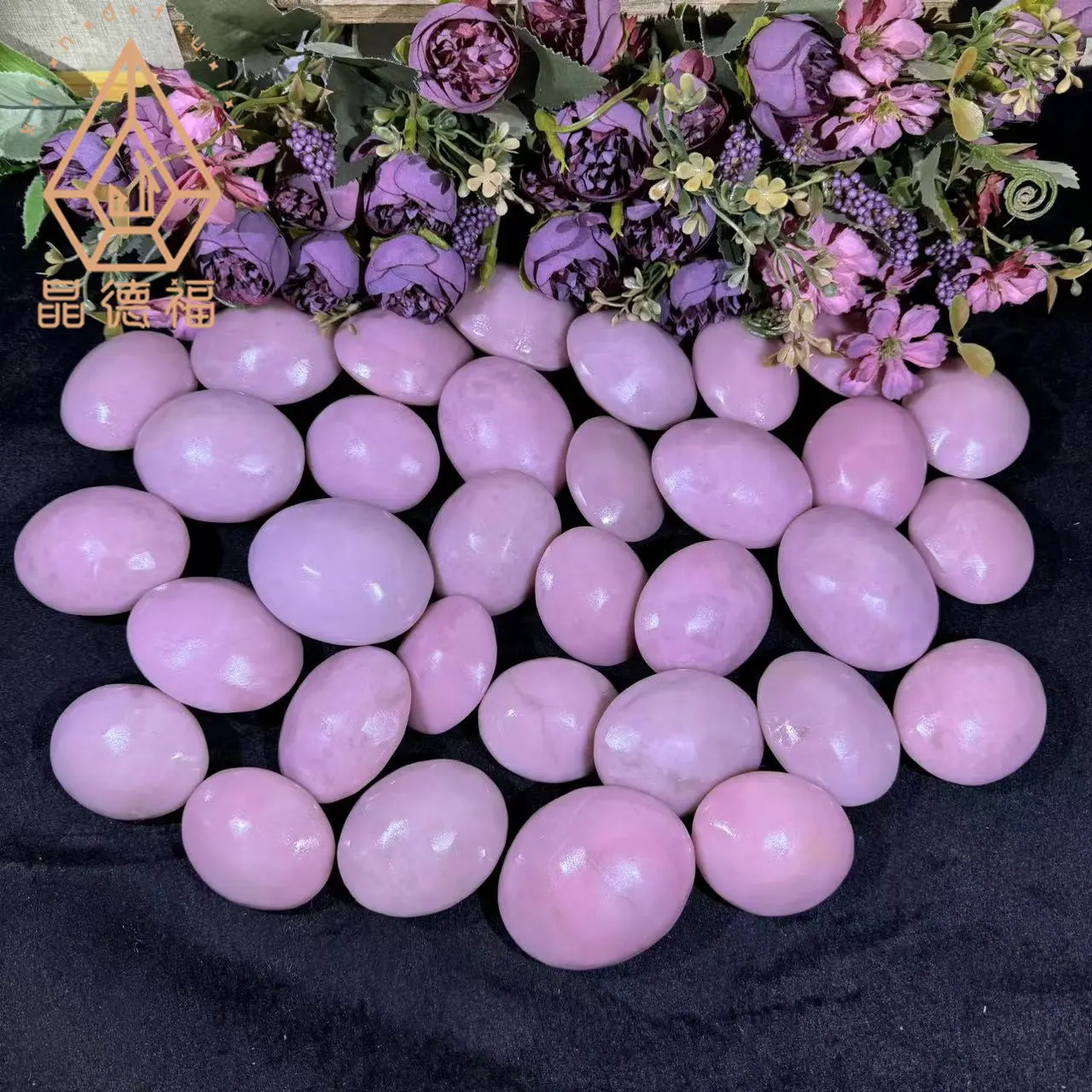Piedra curativa de ópalo Rosa Kindfull Piedra de Palma de ópalo rosa de cristal natural para Decoración