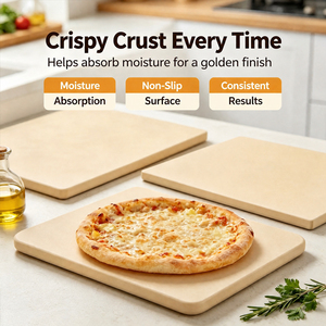 Outils à <span class=keywords><strong>pizza</strong></span> en métal durable haute résistance, plaques de cuisson antiadhésives, <span class=keywords><strong>pierre</strong></span> à <span class=keywords><strong>pizza</strong></span> rectangulaire de 15x12 pouces pour <span class=keywords><strong>four</strong></span> à barbecue - Product Image 3