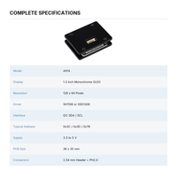 Module d'affichage OLED 1.3 pouces 128*64 I2C SH1106 SSD1306, écran blanc bleu pour projets embarqués Arduino