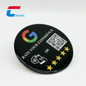Tarjeta de Control de Acceso con Logotipo Personalizado, Tarjeta NFC Inteligente con Resina Epoxi para Menús Digitales y Reseñas de Google - Product Image 2