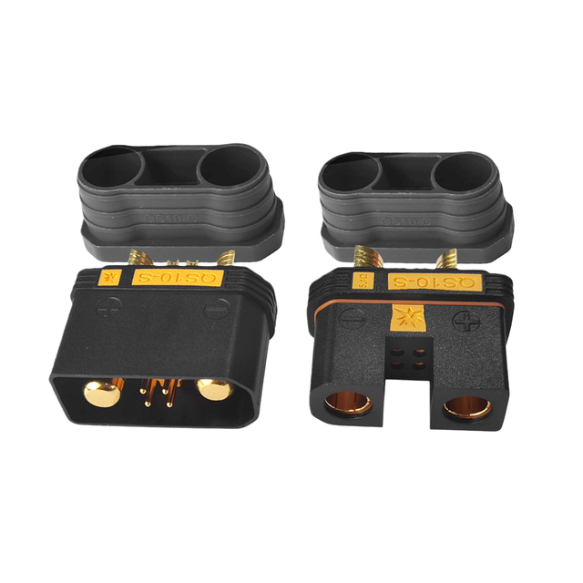 180A-240A QS10 Anti-Spark Connector - Signal Pin Equipped High-Power Plug for Industrial AGVs, Drones & Electric Vehicles