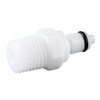 Filetage de tuyau 1/4 1/8 NPT CPC bouchon en plastique clapet anti-retour insérer connecteur à dégagement rapide coupleur de couplage pour dispositif médical liquide