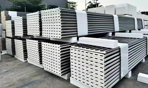 Paneles de Techo de Aluminio Corrugado con Aislamiento Térmico, Material de Tejas, Techo Ranurado de Aluminio, Lámina Sándwich de Poliuretano - Product Image 2