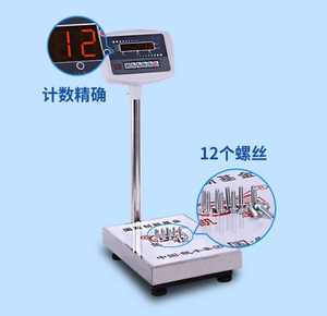 ميزان إلكتروني احترافي بشاشة LED لقياس الوزن والعد، سعة 150 كجم و300 كجم، طراز CLEVER TCS-B5، تصنيع حسب الطلب، من الفولاذ المقاوم للصدأ - Product Image 3