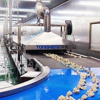 Ligne de production automatique de momos et de raviolis, machine industrielle de cuisson continue à la vapeur pour aliments