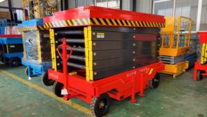 Gunting listrik Trailer baterai hidrolik seluler, 4 meter 6m 8m 15m gunting angkat meja gunting angkat Platform 10m - Product Image 5