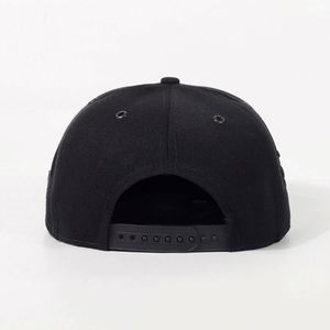 Wholesale ODM Custom Raised 3D Embroidery Logo Leather Brim Peaked <b>Cap</b> <b>Flat</b> Bill Fitted Hats Snapback Baseball <b>Caps</b> for <b>Men</b> - Product Image 4