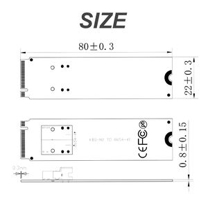 NVMe <span class=keywords><strong>M</strong></span>.<span class=keywords><strong>2</strong></span> NGFF到Slimline SAS (SFF-8654) 适配器卡的接口 - Product Image 5