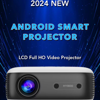Proyector HY800 portátil 1080P inteligente Mini portátil Android Real obturador 3D 4K Android 11,0 WiFi Home Theater Video proyector LCD