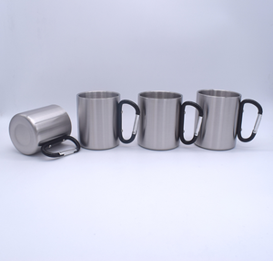 Haute qualité <span class=keywords><strong>personnalisé</strong></span> D anneau Portable métal voyage randonnée Camp extérieur en acier inoxydable Camping voyage <span class=keywords><strong>mousqueton</strong></span> tasse <span class=keywords><strong>avec</strong></span> crochet - Product Image 4