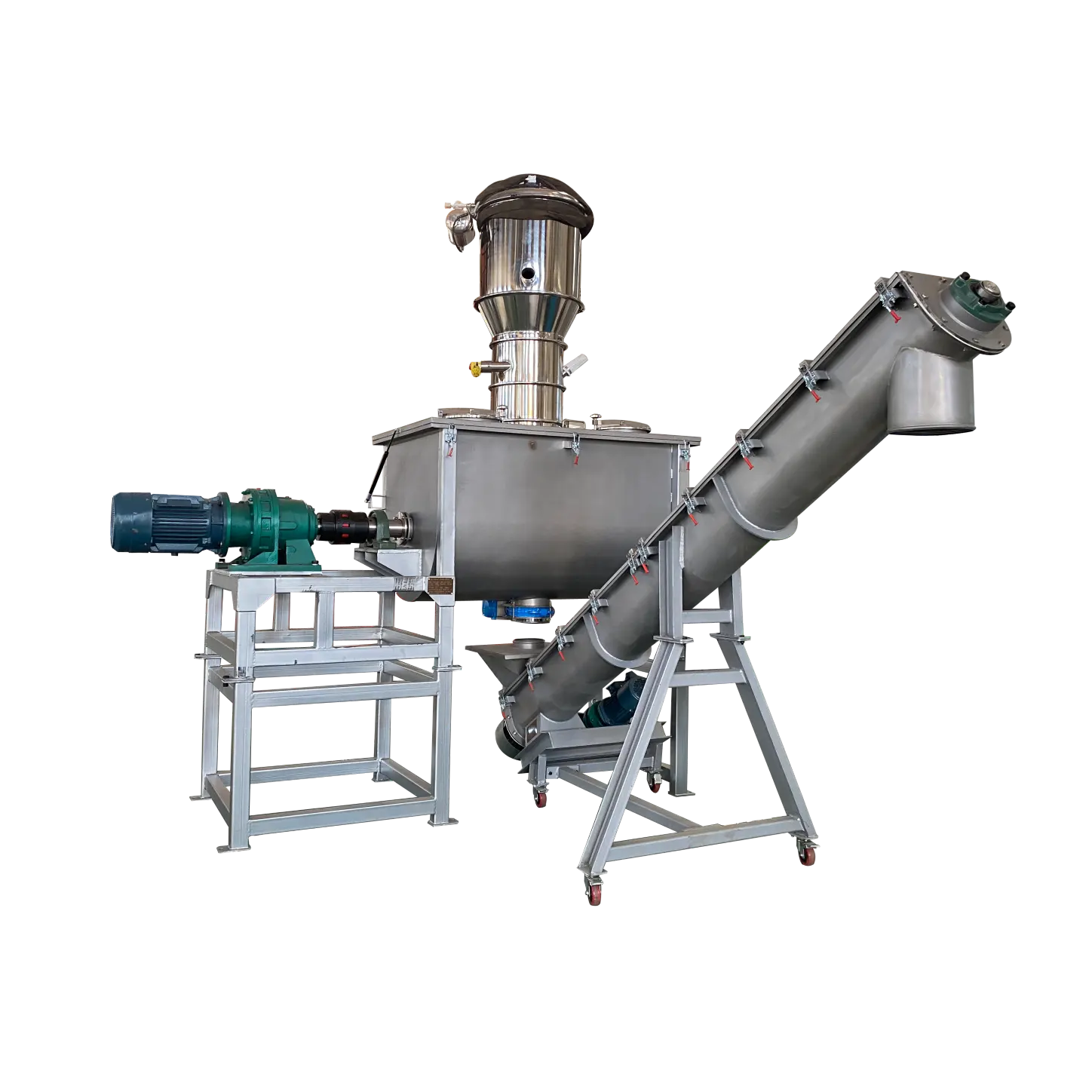 DZJX grande capacità automatica nastro frullatore 300Kg 3000Kg 50L 200L 500L 1000L 500L 500-5000l scala nastro Mixer con sistema a spruzzo