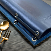 Couverture de menu en cuir véritable A4 Cafe Bar Luxury Menu Folder Restaurant Server Guest Check Book