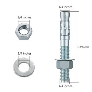 Bevestigingsmiddelen voor zware zinken wigankers voor cement en beton tegen een lage prijs - Product Image 2
