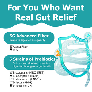 OEM ODM Daily Fiber Powder with Probiotics Collagen Electrolytes Supports Digestion Regularity Gut Microbiome Intestinal Barrier - Product Image 4