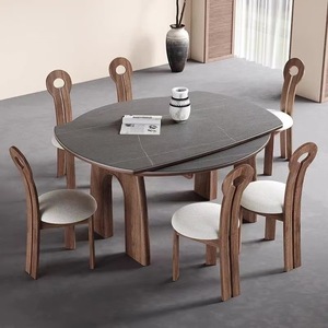 <b>Dining</b> Room <b>Set</b> Solid Wood Extendable <b>Table</b> And Chairs <b>4</b> Piece <b>For</b> Small Space - Product Image 3