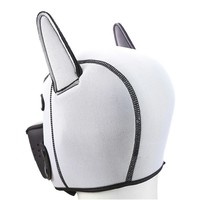Boîte personnalisée gratuite-chat fétiche masque chien couvre-chef jeu de rôle esclave Bdsm Bondage flirtant Costumes érotiques chiot rembourré Latex caoutchouc