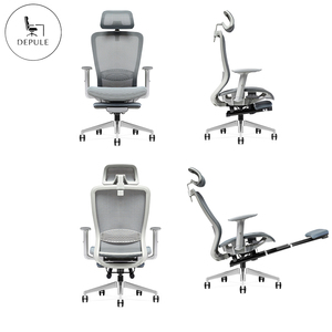 Ergonomische draaibare bureaustoel van mesh met wielen en armleuningen, comfortabele ergonomische bureaustoel van mesh - Product Image 2