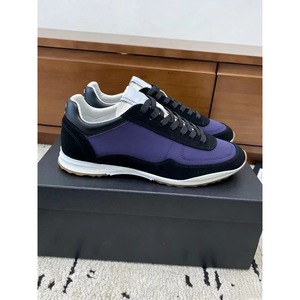 Retro Low Top Casual Sneakers Genuine Leather Upper Light Weight Breathable Cushioning <b>Soft</b> Sole Sporty Walking <b>Shoes</b> for Men - Product Image 2