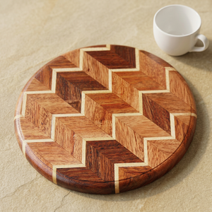 Planche à découper en bois à motif chevron écologique personnalisée, anti-bactérienne et antidérapante, pour usage en cuisine, vente en gros - Product Image 2